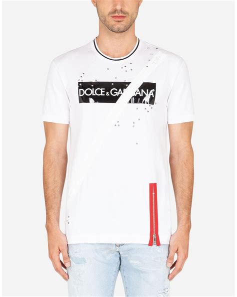 dolce gabbana italia t shirt|dolce gabbana denim shirt.